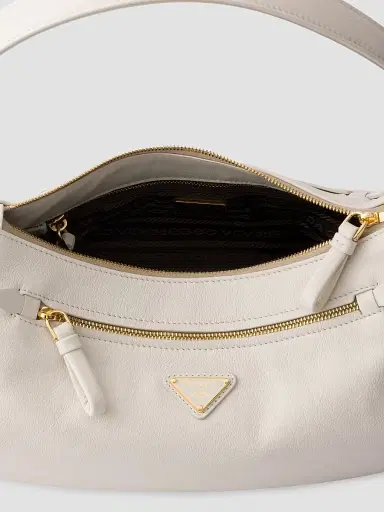 Prada Women's Leather Top Handle Bag - White | Thumbnail 6 Prada Women's Leather Top Handle Bag - White | Thumbnail 6