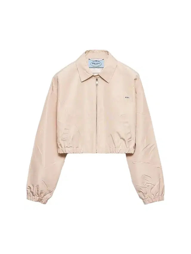 Prada Women's Faille Blouson Jacket - Beige Khaki