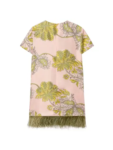 La DoubleJ Women's Mini Swing Dress - Swathe Pink | Thumbnail 2