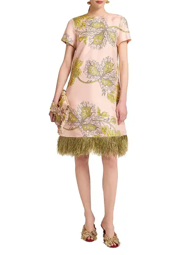 La DoubleJ Women's Mini Swing Dress - Swathe Pink | Thumbnail 3