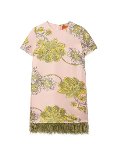 La DoubleJ Women's Mini Swing Dress - Swathe Pink | Thumbnail 1