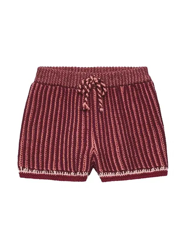Zimmermann Baby Girl's, Little Girl's & Girl's Mahon Knit Shorts - Red Stripe