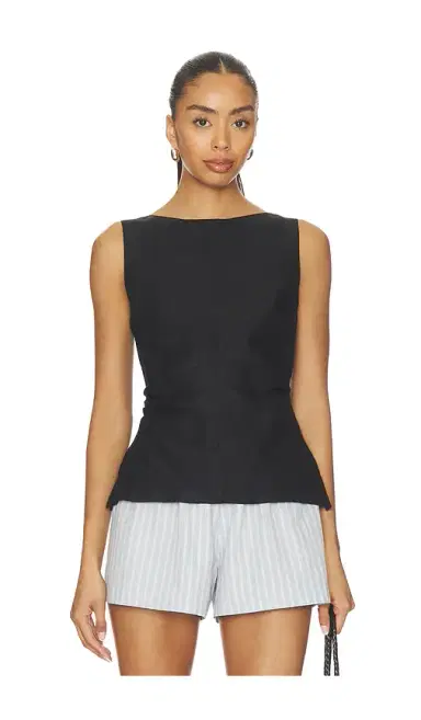Madewell Linen Addison Top | Thumbnail 1