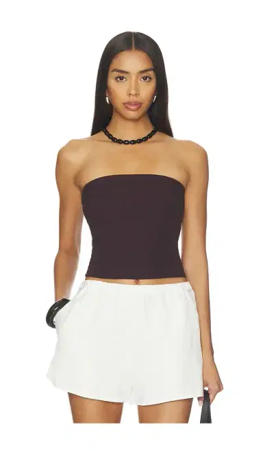 ENZA COSTA Cotton Rib Bandeau Top | Thumbnail 1 ENZA COSTA Cotton Rib Bandeau Top | Thumbnail 1