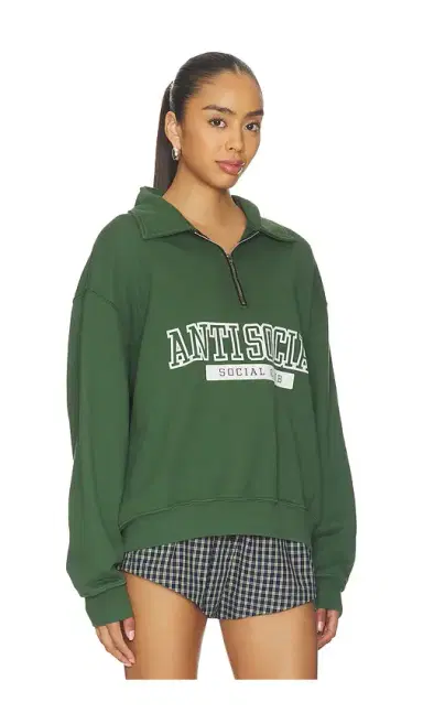 Anti Social Social Club Washed Up Quarter Zip | Thumbnail 4