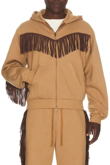 Austin Post Fringed Full Zip Hoodie | Thumbnail 3 Austin Post Fringed Full Zip Hoodie | Thumbnail 3