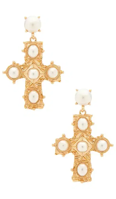 8 Other Reasons Rafael Cross Stud Earrings | Thumbnail 1 8 Other Reasons Rafael Cross Stud Earrings | Thumbnail 1