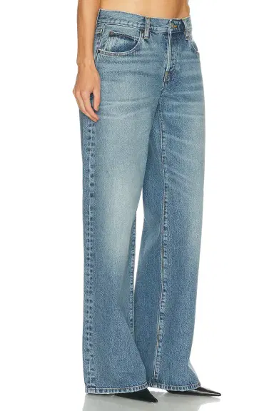 Frame x Alexandra Leclerc The Leo Low Rise Baggy Jean | Thumbnail 4