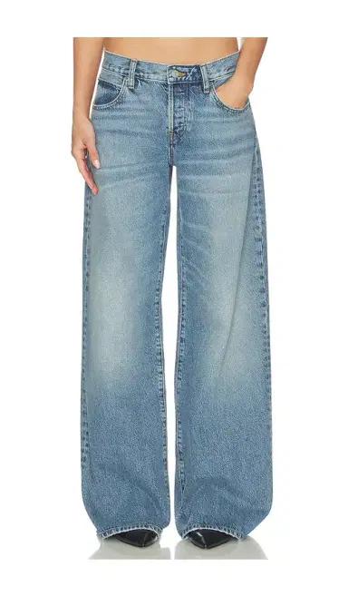 Frame x Alexandra Leclerc The Leo Low Rise Baggy Jean | Thumbnail 1