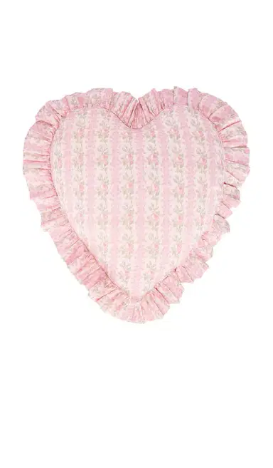 LoveShackFancy Ruffle Heart Pillow | Thumbnail 1 LoveShackFancy Ruffle Heart Pillow | Thumbnail 1