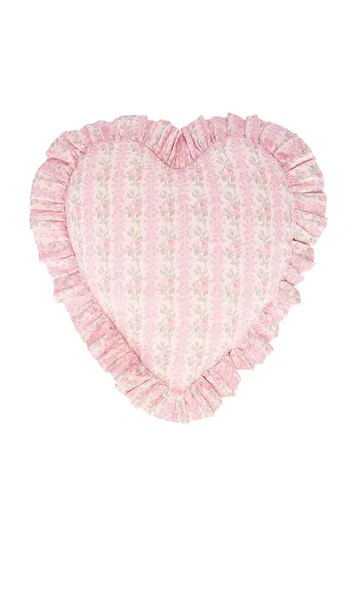 LoveShackFancy Ruffle Heart Pillow