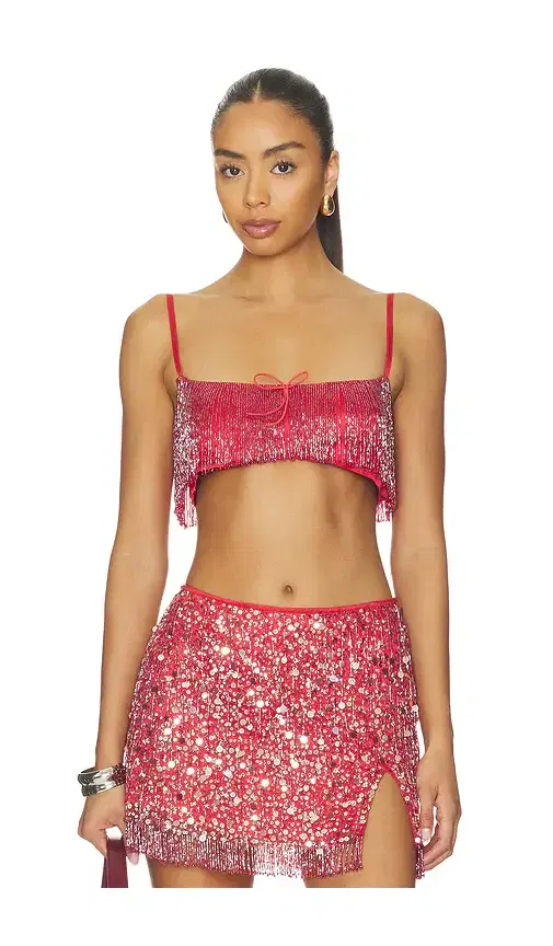 ASTA RESORT x REVOLVE Yasmin Fringe Bralette