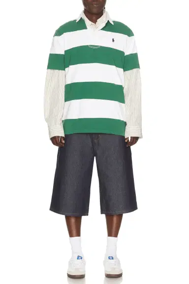 Polo Ralph Lauren Short Sleeve Jersey Knit Iconic Rugby Stripe Polo | Thumbnail 5