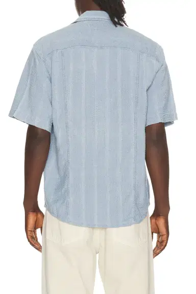 Corridor Striped Seersucker Short Sleeve Shirt | Thumbnail 4