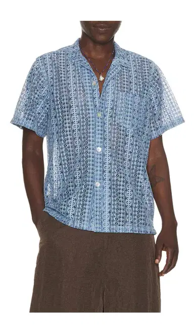 BATHER Tide Gonzo Lace Camp Shirt | Thumbnail 1