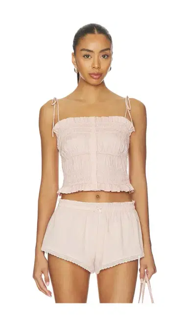 Skims Garment Washed Ruffle Cami | Thumbnail 1