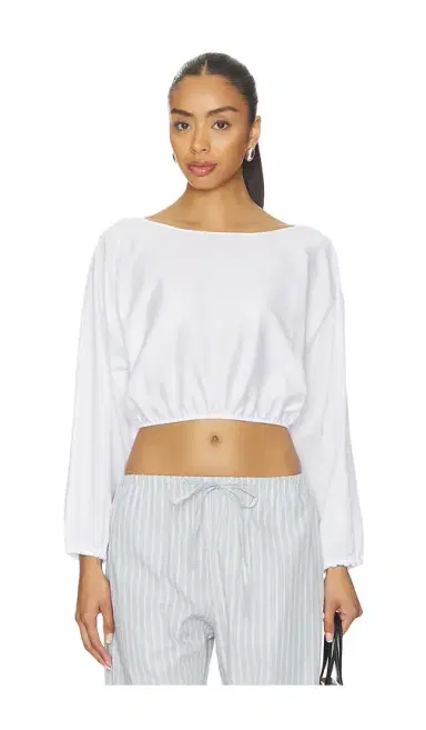 LESET Yoko Long Sleeve Blouson Top | Thumbnail 1