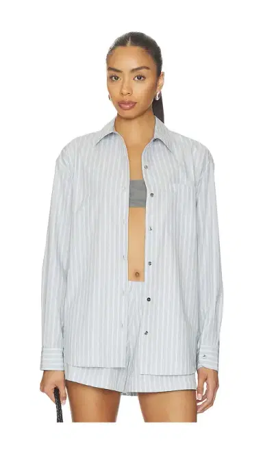 LESET Yoshi Stripe Classic Button Down | Thumbnail 1 LESET Yoshi Stripe Classic Button Down | Thumbnail 1