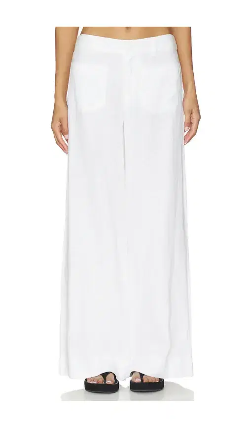 The Linen Marine Wide Leg Pant