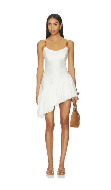 MORE TO COME Mahika Asymmetrical Mini Dress | Thumbnail 1