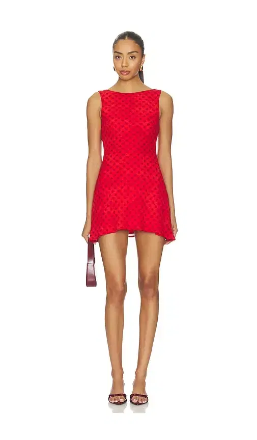 Farren Boat Neck Mini Dress