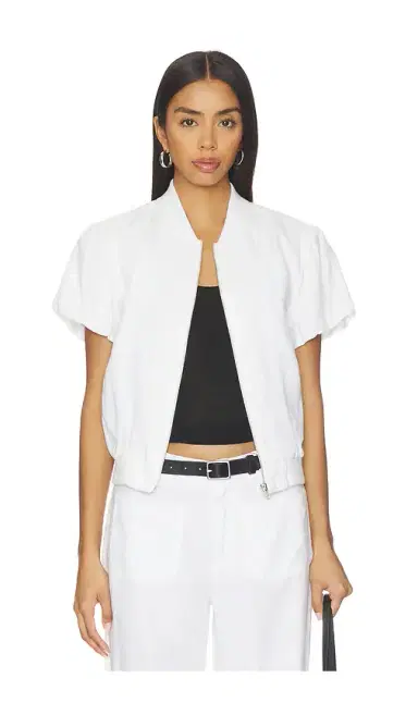 Sanctuary Everly Linen Bomber Top | Thumbnail 1