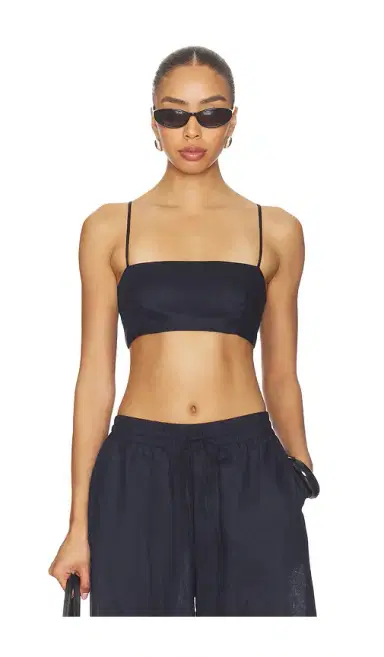 susana monaco Solid Linen Tie Back Top | Thumbnail 2 susana monaco Solid Linen Tie Back Top | Thumbnail 2