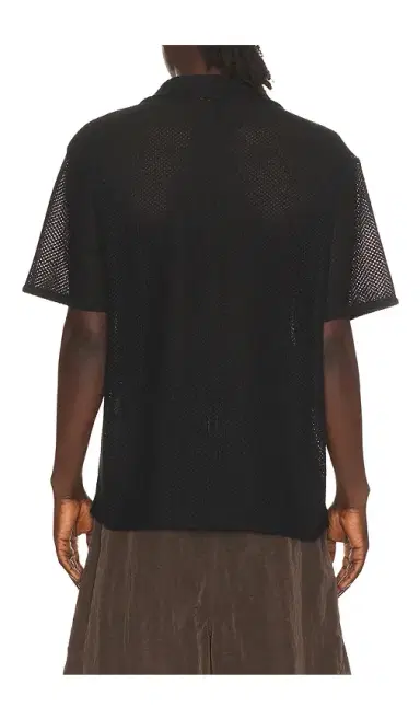 Dunst Open Collared Crochet Shirt | Thumbnail 2