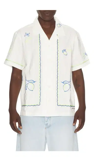 Dunst Hand Drawing Open Collared Shirt | Thumbnail 1