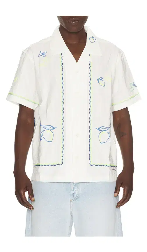 Hand Drawing Open Collared Shirt