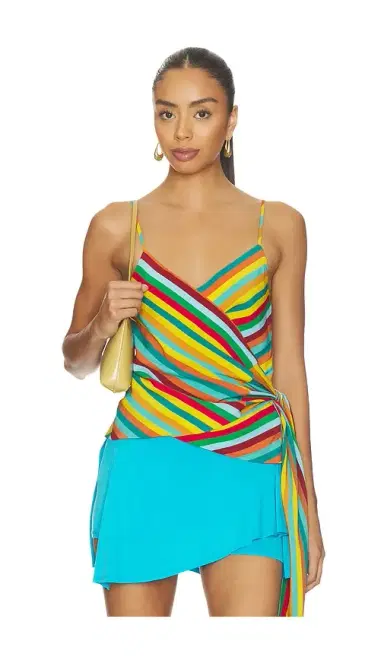 SIMONMILLER Marlowe Crepe Tie Tank Top | Thumbnail 1