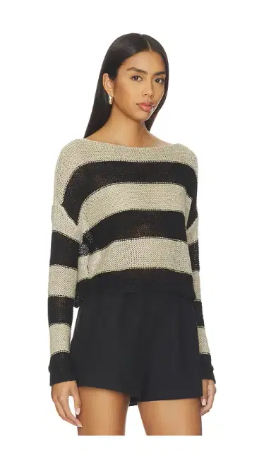 ENZA COSTA Stripe Linen Bateau Sweater | Thumbnail 2 ENZA COSTA Stripe Linen Bateau Sweater | Thumbnail 2