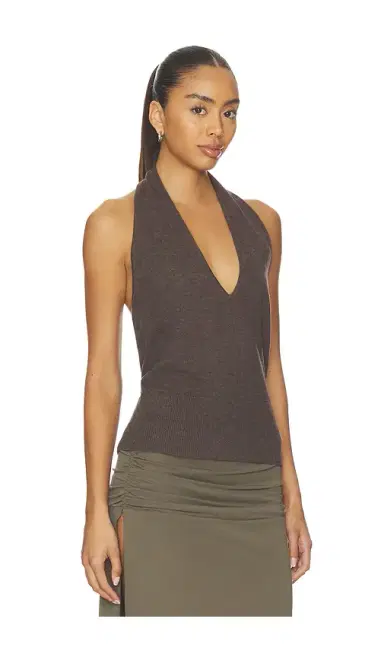 St. Agni Fine Merino Halter Top | Thumbnail 2