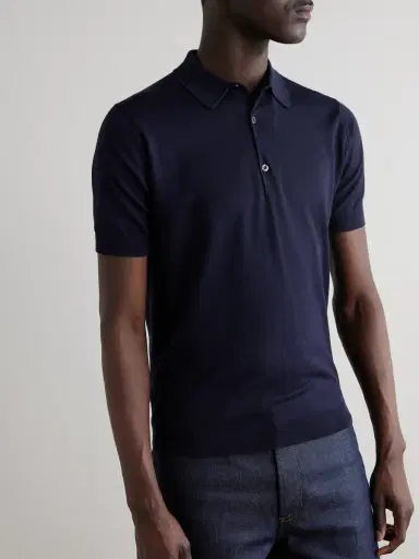 John Smedley Adrian Slim-Fit Sea Island Cotton Polo Shirt - Men | Thumbnail 3 John Smedley Adrian Slim-Fit Sea Island Cotton Polo Shirt - Men | Thumbnail 3
