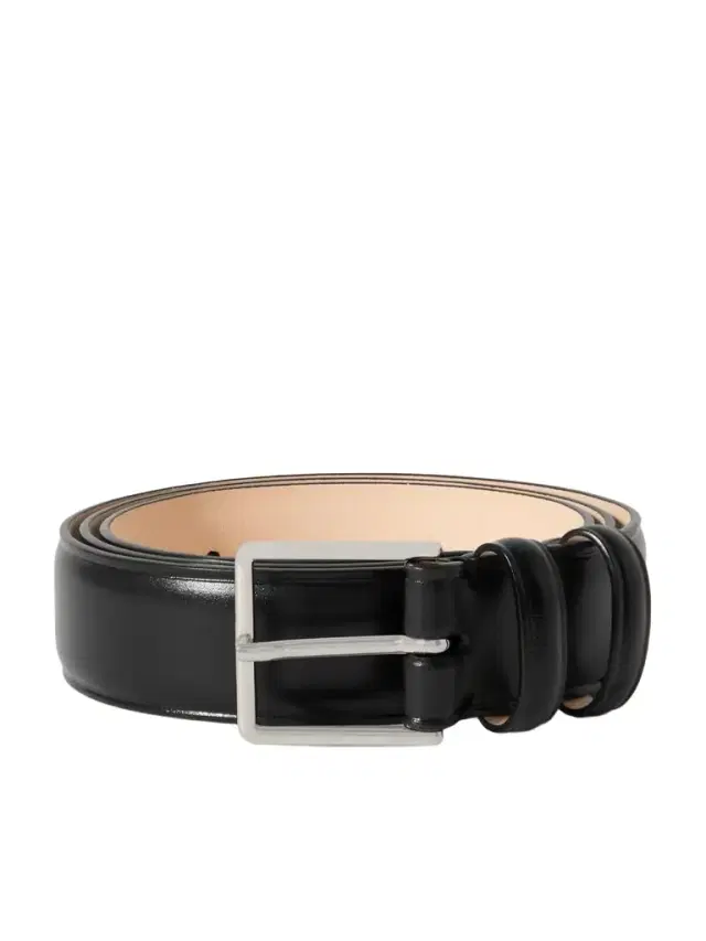3cm Glossed-Leather Belt - Men