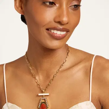 La DoubleJ Embellished Portal Necklace | Thumbnail 1 La DoubleJ Embellished Portal Necklace | Thumbnail 1
