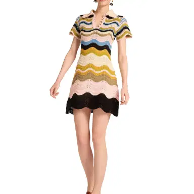 La DoubleJ Chevron Mini Dress | Thumbnail 1 La DoubleJ Chevron Mini Dress | Thumbnail 1