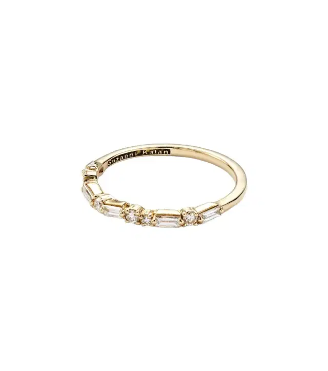 Suzanne Kalan 18kt yellow gold ring with diamonds