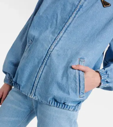 Prada Logo denim jacket | Thumbnail 2