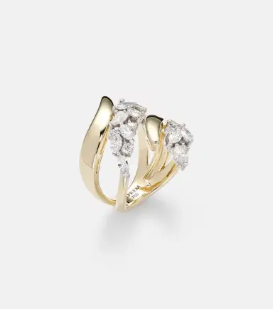 YEPREM Golden Strada 18kt gold and white gold ring with diamonds | Thumbnail 2