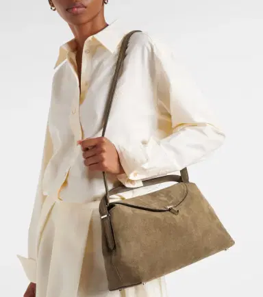 TOTEME T-Lock suede tote bag | Thumbnail 6 TOTEME T-Lock suede tote bag | Thumbnail 6