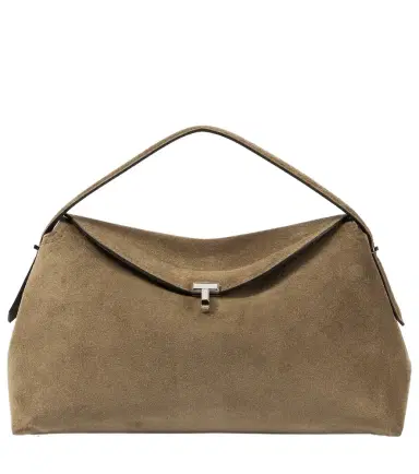 TOTEME T-Lock suede tote bag | Thumbnail 1 TOTEME T-Lock suede tote bag | Thumbnail 1