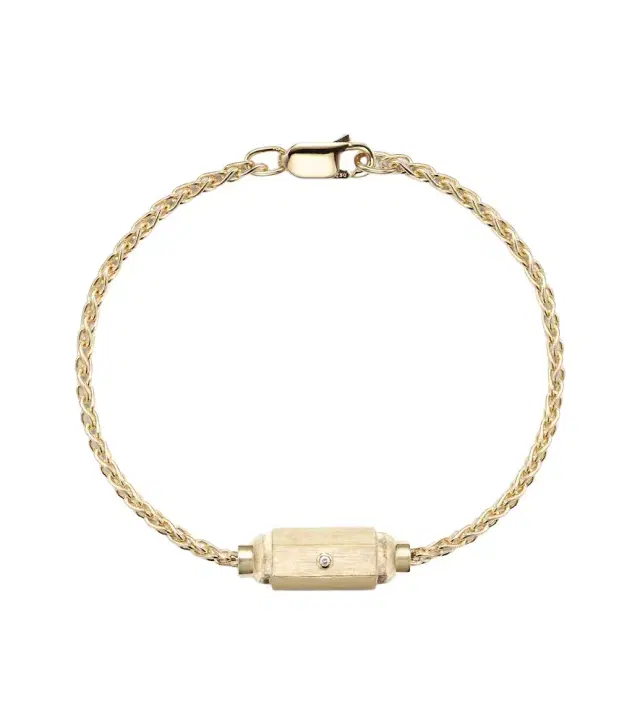 Coco Micro 18kt gold bracelet with diamonds