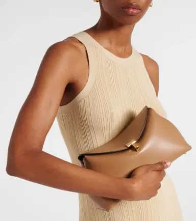 TOTEME T-Lock Small leather clutch | Thumbnail 5 TOTEME T-Lock Small leather clutch | Thumbnail 5