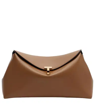 TOTEME T-Lock Small leather clutch | Thumbnail 1 TOTEME T-Lock Small leather clutch | Thumbnail 1