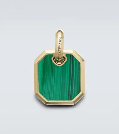 David Yurman Amulet 18kt gold pendant with malachite | Thumbnail 2