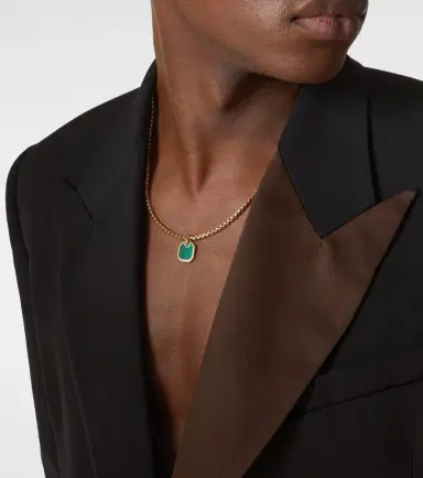 David Yurman Amulet 18kt gold pendant with malachite | Thumbnail 3