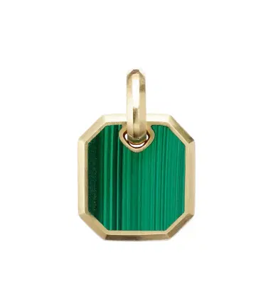 David Yurman Amulet 18kt gold pendant with malachite | Thumbnail 1
