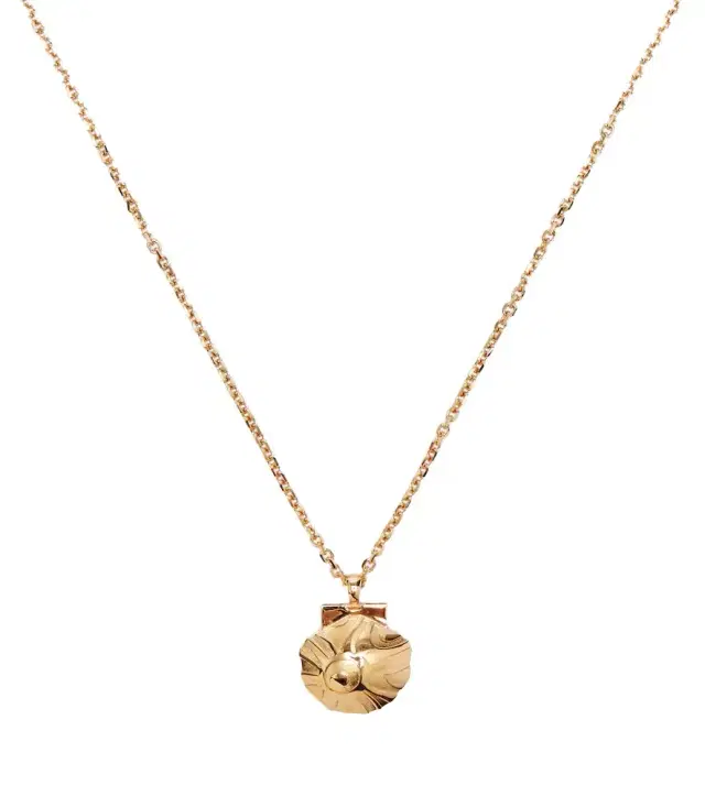 Shell locket necklace