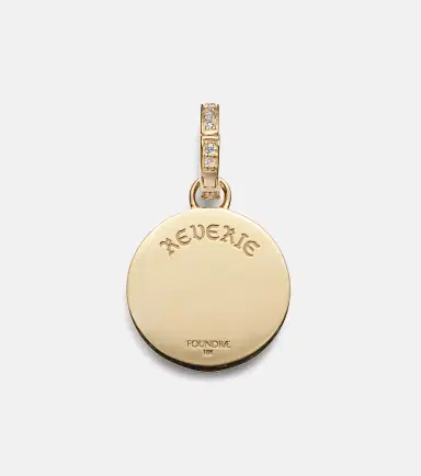 FoundRae Reverie Petite 18k gold and ceramic pendant with diamonds | Thumbnail 2